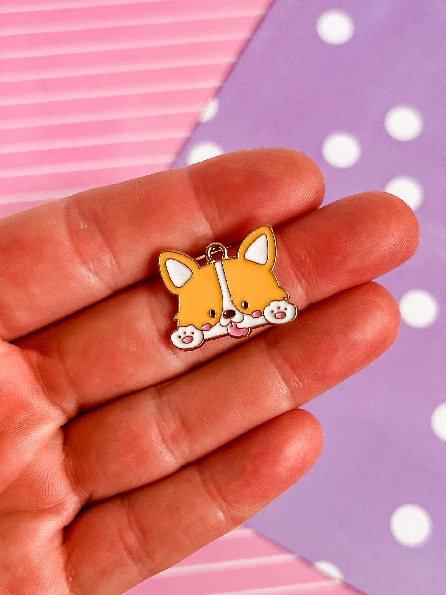 Katie the Corgi Necklace and Earrings
