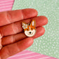 Corgi Love Necklace and Earrings