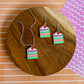 Birthday Cake Necklace and Earrings