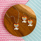 Rizzy Rainbow Necklace and Earrings