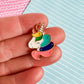Rainbow Fluffer Unicorn Necklace and Earrings