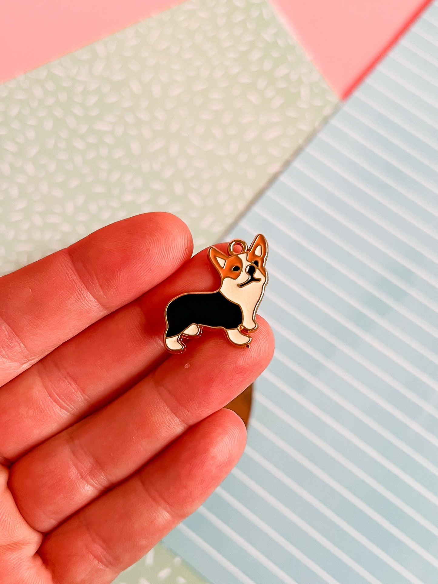 Clara the Corgi Necklace and Earrings