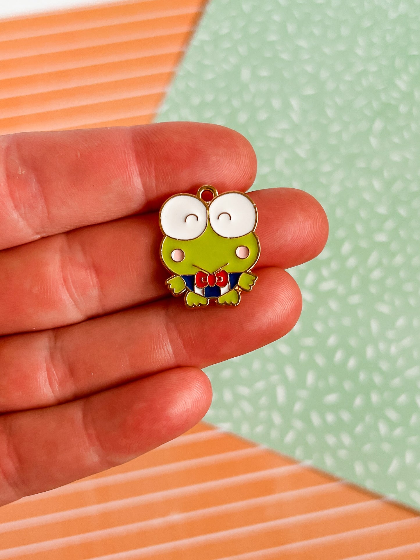 Friendly the Frog Necklace and Earrings