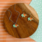Trinity the Turtle Necklace and Earrings