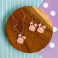 Buns the Bunny Necklace and Earrings