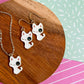 Spot the Cat Necklace and Earrings