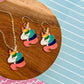 Rainbow Fluffer Unicorn Necklace and Earrings