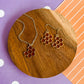 Honey Hex Necklace and Earrings
