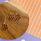 Honey Hex Necklace and Earrings