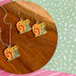 Gary the Snail Necklace and Earrings