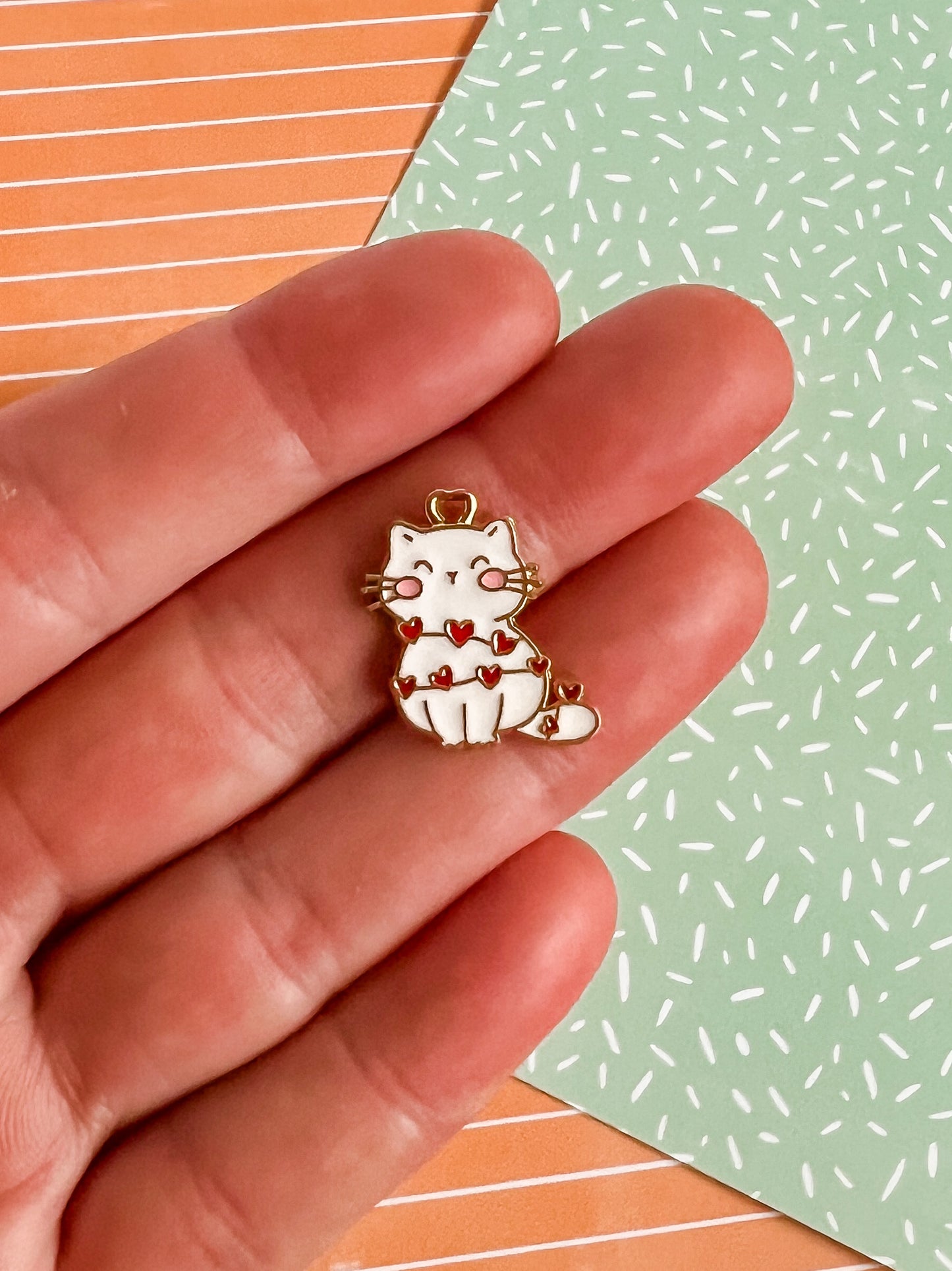 Rose The Cat | Enamel Necklace and Earrings