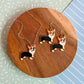 Clara the Corgi Necklace and Earrings